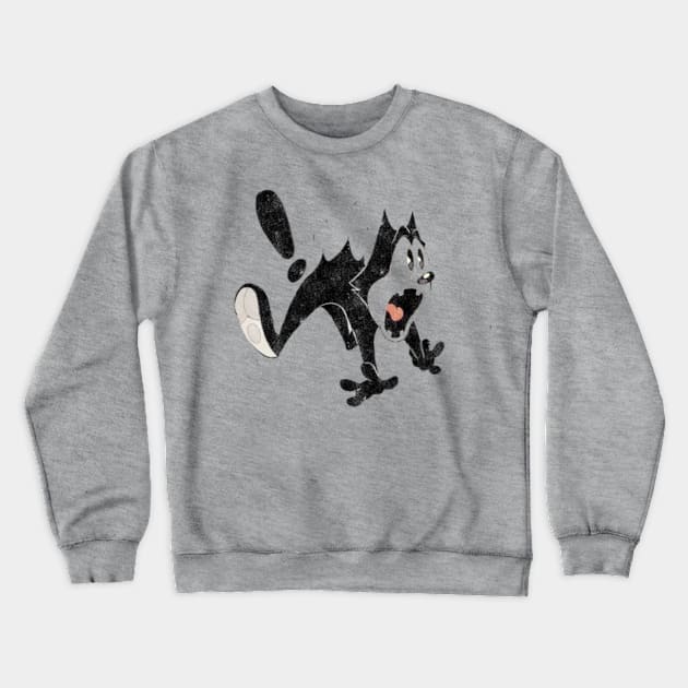 felix the cat shocked Crewneck Sweatshirt by MrBones